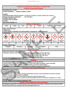 COSHH Assessments Pack | Seguro