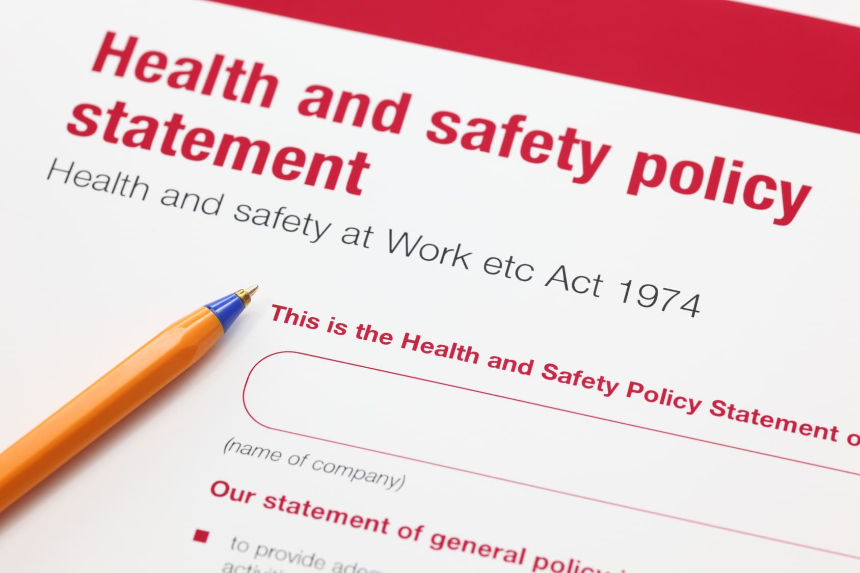 Health and safety policy statement